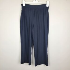 SPANX Bod-A-Bing Black High Rise Wide Leg Cropped Slimming Pull On Pants